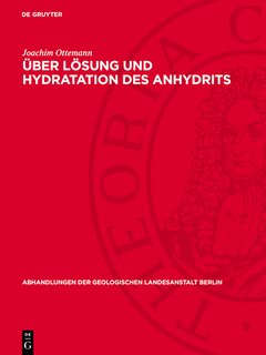 Front cover_Über Lösung und Hydratation des Anhydrits