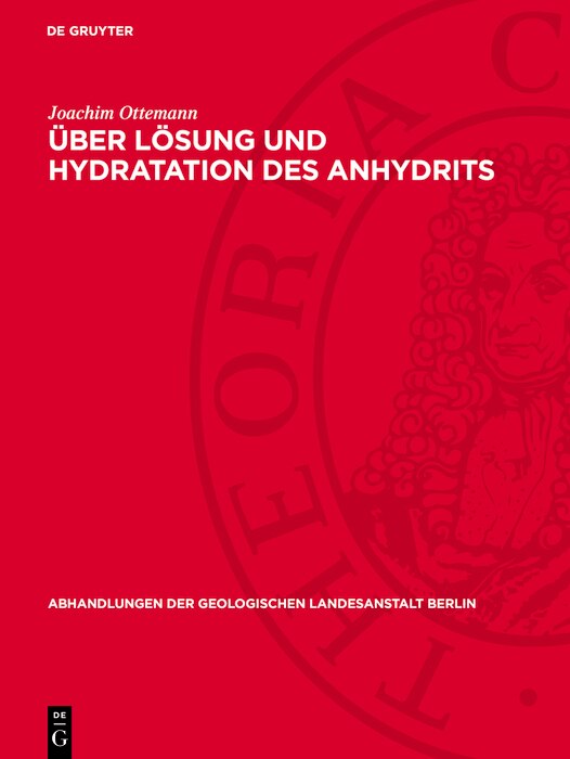 Front cover_Über Lösung und Hydratation des Anhydrits