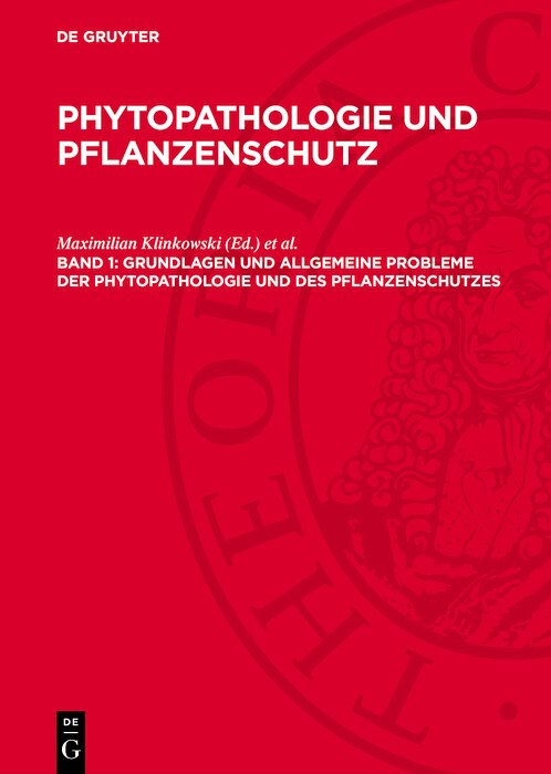 Front cover_Grundlagen und allgemeine Probleme der Phytopathologie und des Pflanzenschutzes