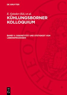 Couverture_Diskretität und Stetigkeit von Lebensprozessen