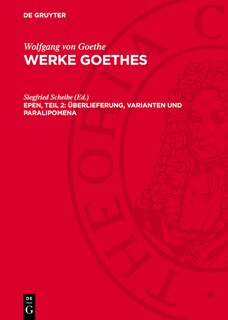 Front cover_Epen, Teil 2: Überlieferung, Varianten und Paralipomena
