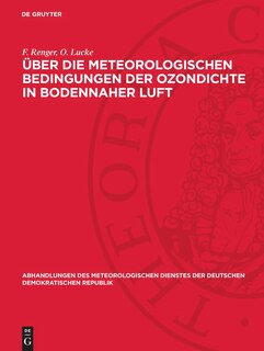 Couverture_Über die meteorologischen Bedingungen der Ozondichte in bodennaher Luft