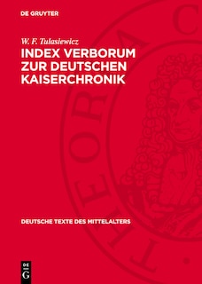 Front cover_Index Verborum zur Deutschen Kaiserchronik