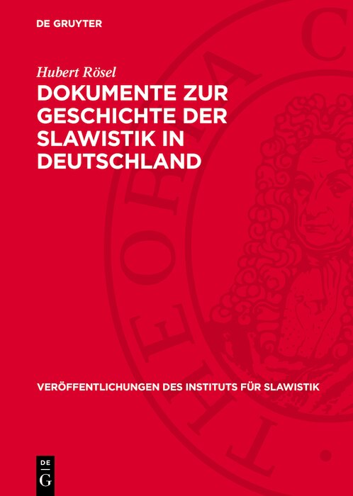 Front cover_Dokumente zur Geschichte der Slawistik in Deutschland
