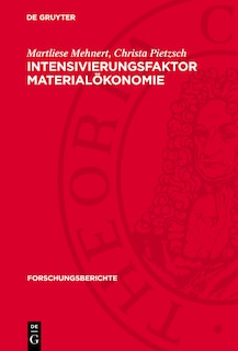 Front cover_Intensivierungsfaktor Materialökonomie