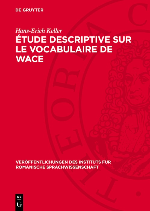 Front cover_Étude descriptive sur le vocabulaire de Wace
