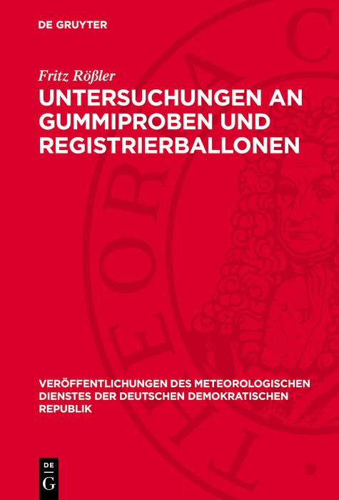 Front cover_Untersuchungen an Gummiproben und Registrierballonen