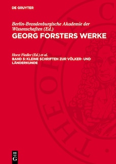 Front cover_Kleine Schriften zur Völker- und Länderkunde