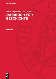 Front cover_Jahrbuch f&uuml;r Geschichte. Band 34