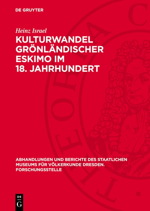 Front cover_Kulturwandel grönländischer Eskimo im 18. Jahrhundert