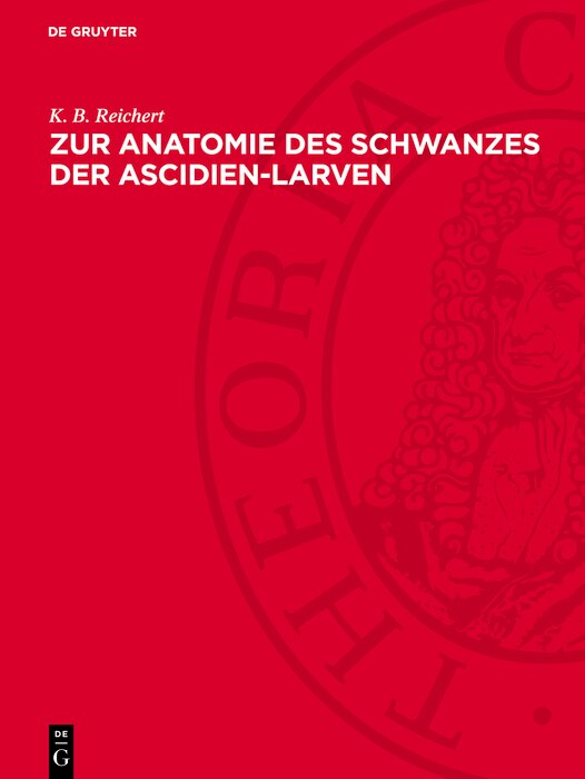 Front cover_Zur Anatomie des Schwanzes der Ascidien-Larven