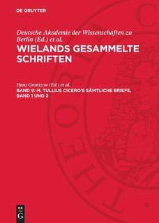 Front cover_M. Tullius Cicero’s Sämtliche Briefe, Band 1 und 2