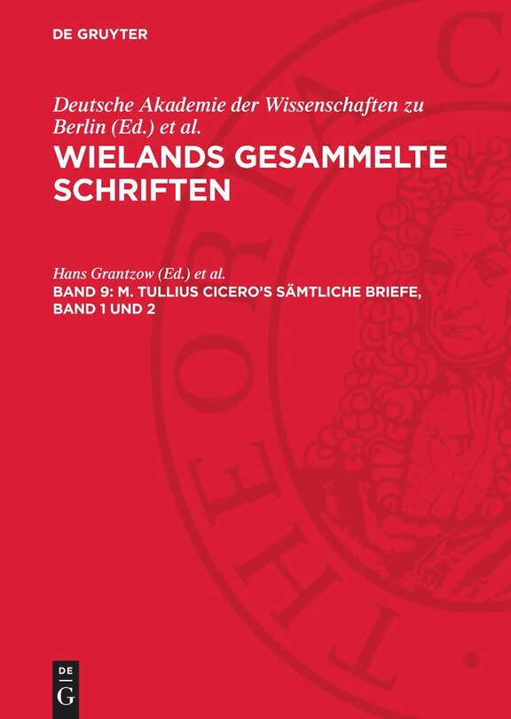 Front cover_M. Tullius Cicero’s Sämtliche Briefe, Band 1 und 2