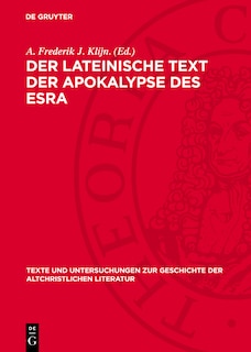 Couverture_Der lateinische Text der Apokalypse des Esra