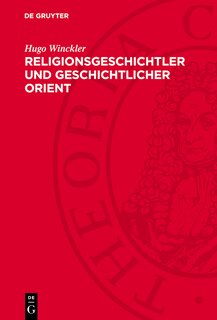 Couverture_Religionsgeschichtler und geschichtlicher Orient