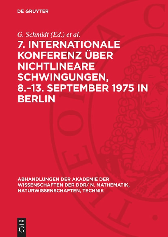 Couverture_7. Internationale Konferenz über Nichtlineare Schwingungen, 8.–13. September 1975 in Berlin
