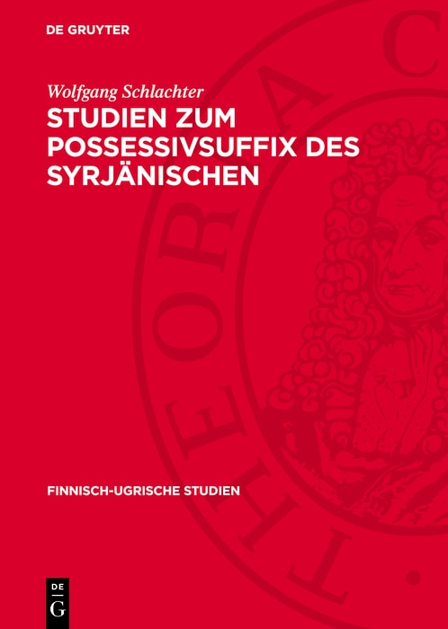 Couverture_Studien zum Possessivsuffix des Syrjänischen