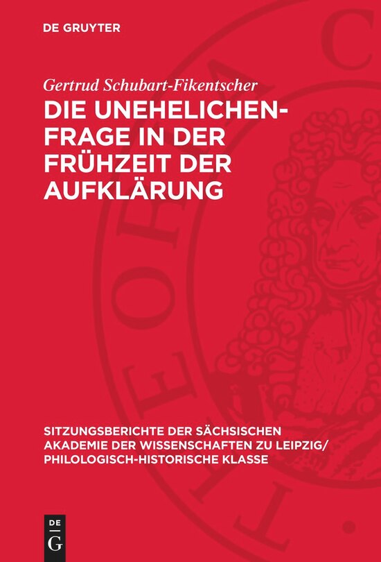 Front cover_Die Unehelichen-Frage in der Frühzeit der Aufklärung
