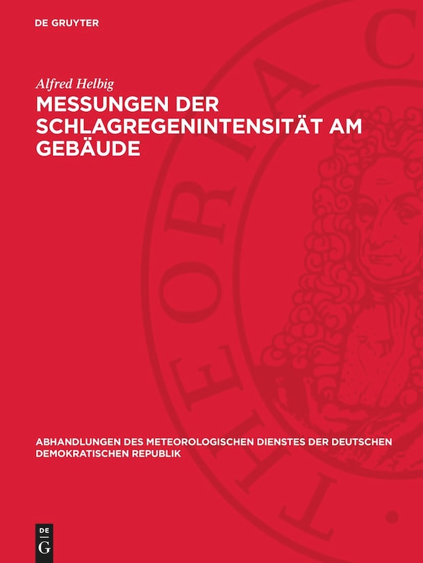 Front cover_Messungen der Schlagregenintensität am Gebäude