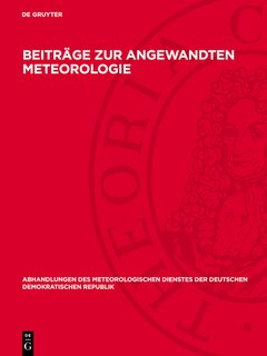 Front cover_Beiträge zur angewandten Meteorologie