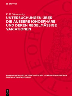 Couverture_Untersuchungen über die äußere Ionosphäre und deren regelmäßige Variationen