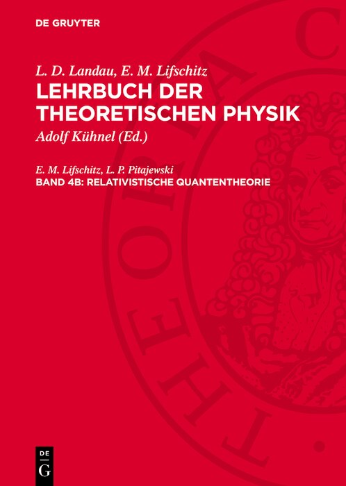 Front cover_Relativistische Quantentheorie
