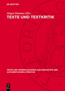 Couverture_Texte und Textkritik