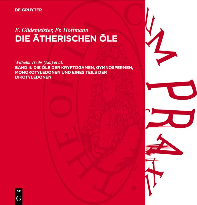 Front cover_Die Öle der Kryptogamen, Gymnospermen, Monokotyledonen und eines Teils der Dikotyledonen