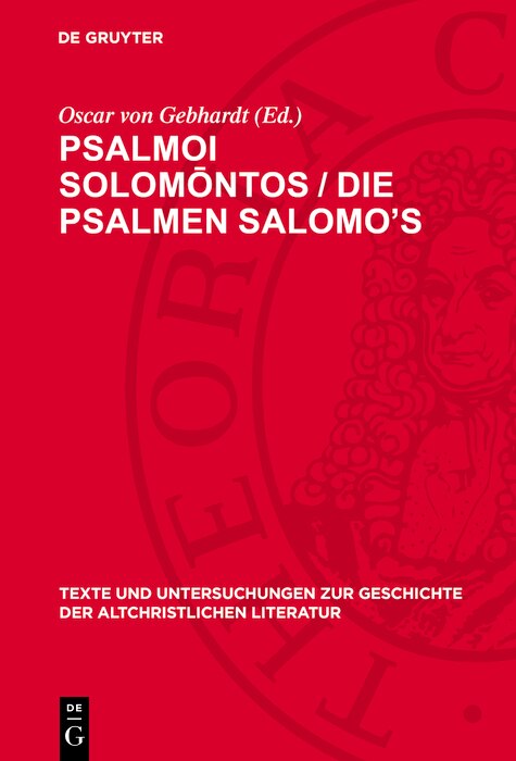 Front cover_Psalmoi Solomōntos / Die Psalmen Salomo’s