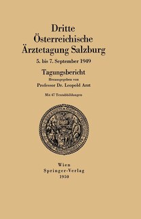 Couverture_Dritte Österreichische Ärztetagung Salzburg 5. bis 7. September 1949
