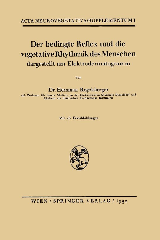 Front cover_Der bedingte Reflex und die vegetative Rhythmik des Menschen dargestellt am Elektrodermatogramm