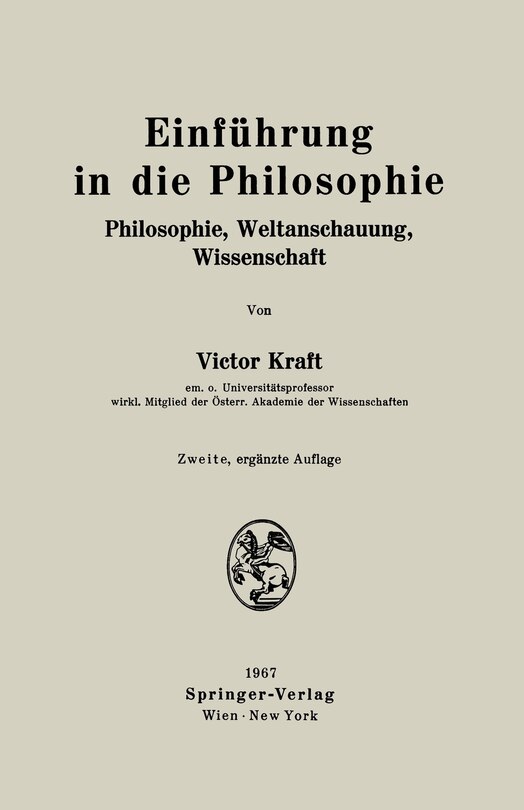 Einführung in die Philosophie: Philosophie, Weltanschauung, Wissenschaft