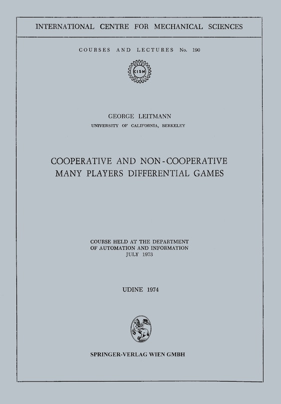 Front cover_Cooperative and Non-Cooperative Many Players Differential Games