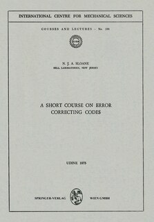 Couverture_A Short Course On Error Correcting Codes