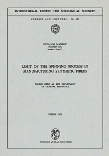 Couverture_Limit of the Spinning Process in Manufacturing Synthetic Fibers