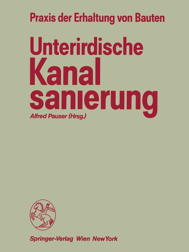 Front cover_Unterirdische Kanalsanierung