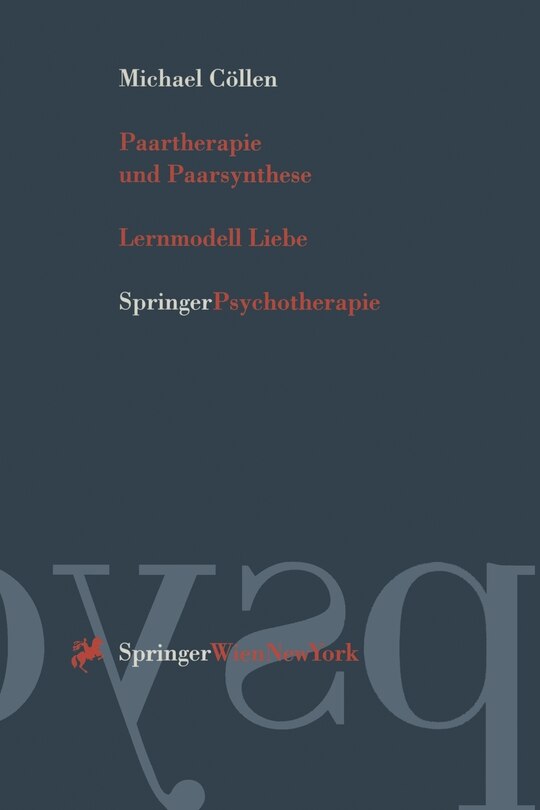 Couverture_Paartherapie Und Paarsynthese