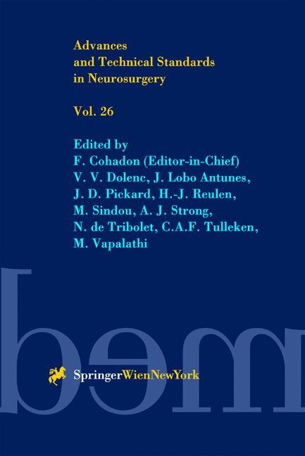 Front cover_Advances and Technical Standards in Neurosurgery