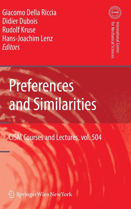 Front cover_Preferences and Similarities