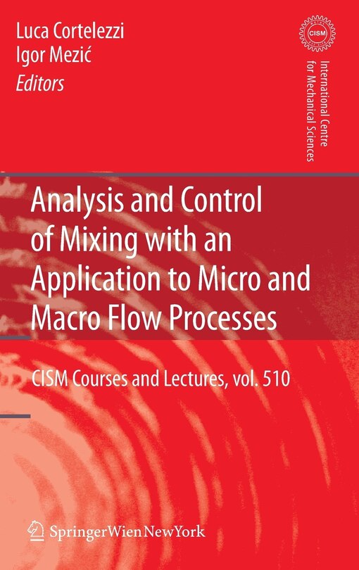 Front cover_Analysis and Control of Mixing with an Application to Micro and Macro Flow Processes