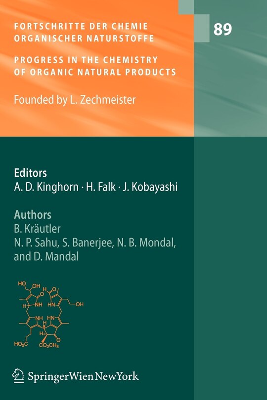 Fortschritte der Chemie organischer Naturstoffe / Progress in the Chemistry of Organic Natural Products