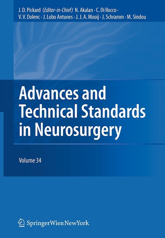 Front cover_Advances and Technical Standards in Neurosurgery