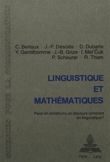 Front cover_Linguistique et math�matiques