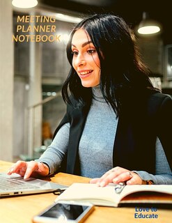 Meeting Planner Notebook - Meeting Book For Notes Taking, Meeting Journal And Business Planner