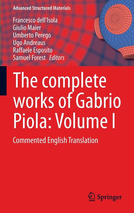 Front cover_The complete works of Gabrio Piola