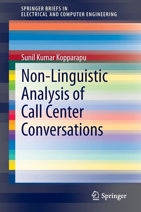 Couverture_Non-Linguistic Analysis of Call Center Conversations
