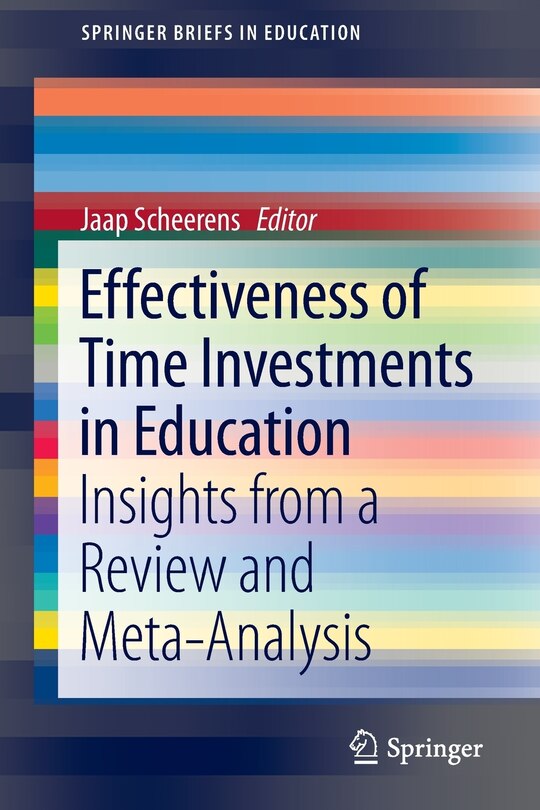 Front cover_Effectiveness of Time Investments in Education