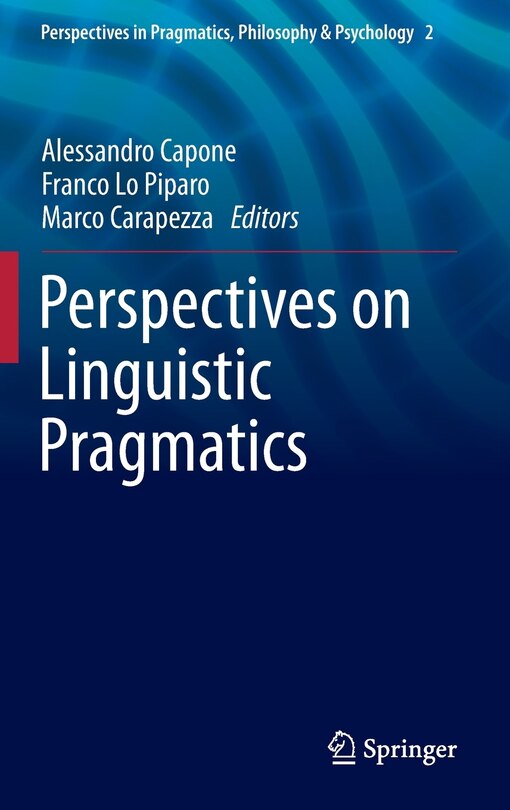 Front cover_Perspectives on Linguistic Pragmatics