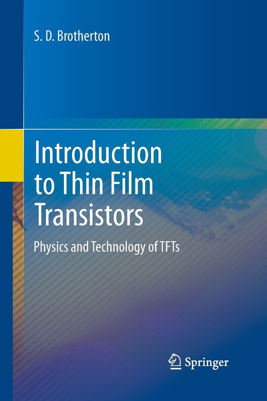 Couverture_Introduction To Thin Film Transistors