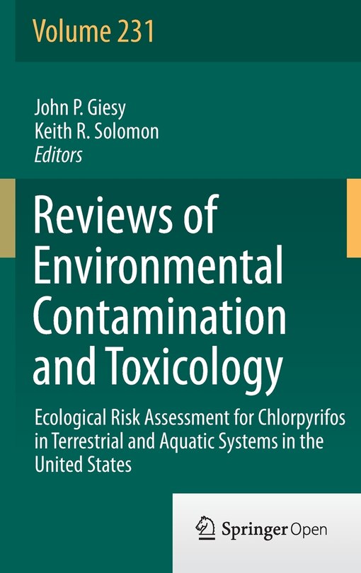 Front cover_Ecological Risk Assessment for Chlorpyrifos in Terrestrial and Aquatic Systems in the United States